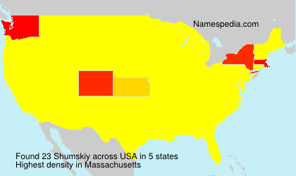 Surname Shumskiy in USA Surname Shumskiy in USA