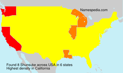 Surname Shunsuke in USA Surname Shunsuke in USA