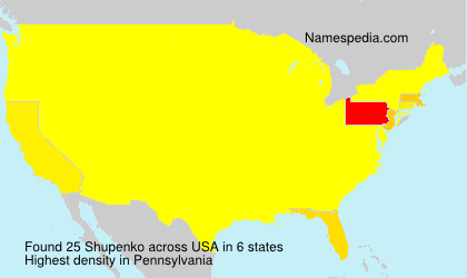 Surname Shupenko in USA Surname Shupenko in USA