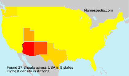 Surname Shupla in USA Surname Shupla in USA