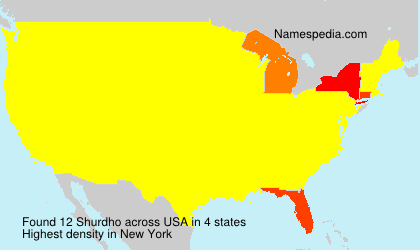 Surname Shurdho in USA Surname Shurdho in USA