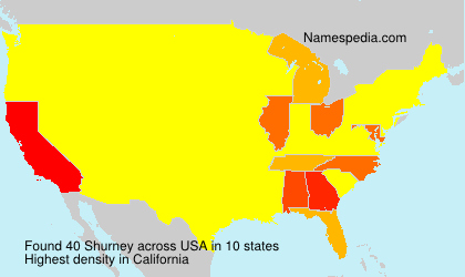 Surname Shurney in USA Surname Shurney in USA