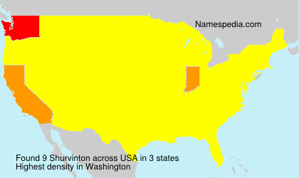 Surname Shurvinton in USA Surname Shurvinton in USA