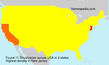 Surname Shushtarian in USA Surname Shushtarian in USA