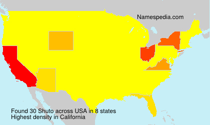 Surname Shuto in USA Surname Shuto in USA