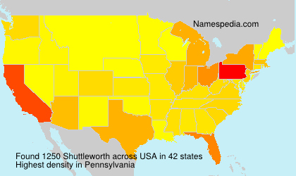 Surname Shuttleworth in USA Surname Shuttleworth in USA