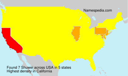 Surname Shuwei in USA Surname Shuwei in USA