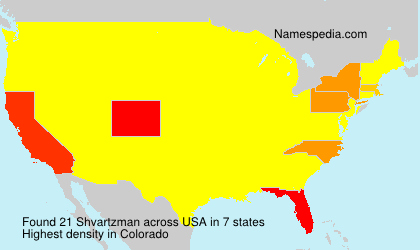 Surname Shvartzman in USA Surname Shvartzman in USA