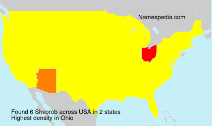 Surname Shvorob in USA Surname Shvorob in USA