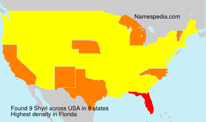 Surname Shyrl in USA Surname Shyrl in USA