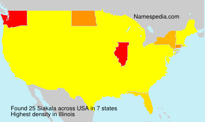 Surname Siakala in USA Surname Siakala in USA