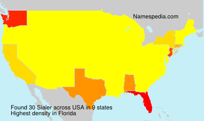 Surname Sialer in USA Surname Sialer in USA