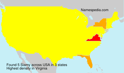 Surname Siamy in USA Surname Siamy in USA