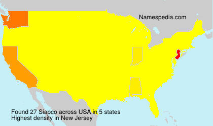 Surname Siapco in USA Surname Siapco in USA