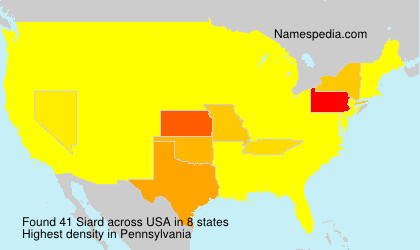Surname Siard in USA Surname Siard in USA