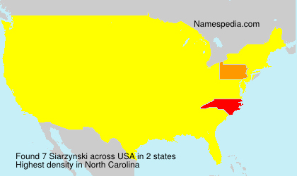 Surname Siarzynski in USA Surname Siarzynski in USA