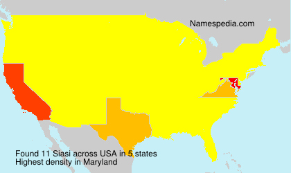 Surname Siasi in USA