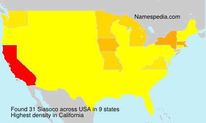 Surname Siasoco in USA Surname Siasoco in USA