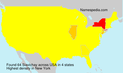Surname Siavichay in USA Surname Siavichay in USA