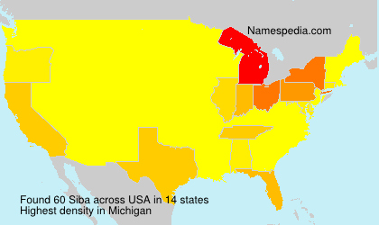 Surname Siba in USA Surname Siba in USA