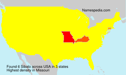 Surname Sibalo in USA