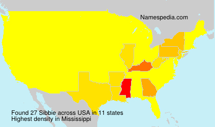 Surname Sibbie in USA Surname Sibbie in USA