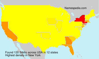 Surname Sibilio in USA Surname Sibilio in USA