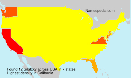 Surname Sibitzky in USA Surname Sibitzky in USA