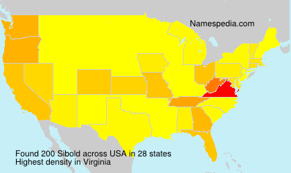 Surname Sibold in USA Surname Sibold in USA