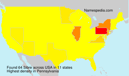 Surname Sibre in USA