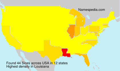Surname Sices in USA Surname Sices in USA