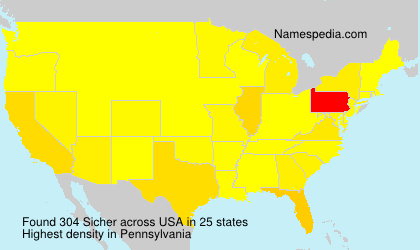 Surname Sicher in USA Surname Sicher in USA