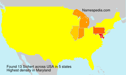 Surname Sichert in USA Surname Sichert in USA