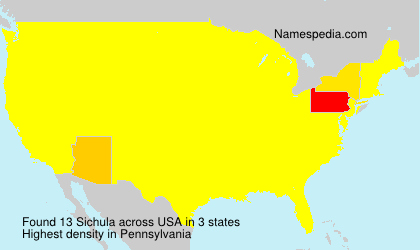 Surname Sichula in USA Surname Sichula in USA