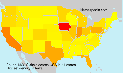Surname Sickels in USA Surname Sickels in USA