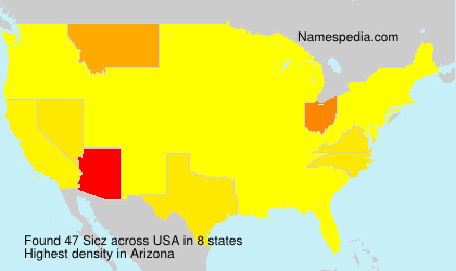Surname Sicz in USA Surname Sicz in USA