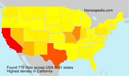 Surname Sida in USA Surname Sida in USA