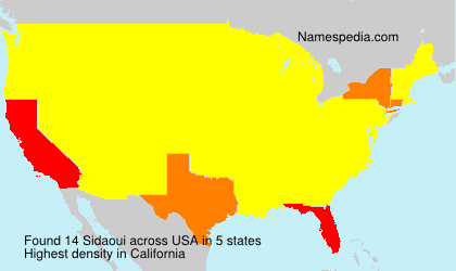 Surname Sidaoui in USA Surname Sidaoui in USA