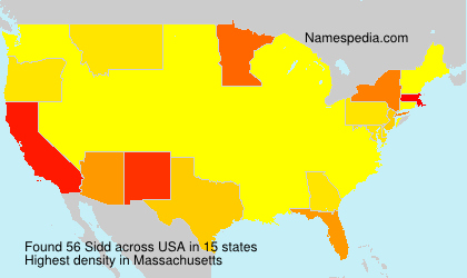 Surname Sidd in USA Surname Sidd in USA