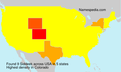Surname Siddeek in USA Surname Siddeek in USA