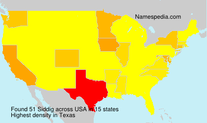 Surname Siddig in USA Surname Siddig in USA