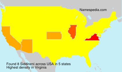 Surname Siddineni in USA Surname Siddineni in USA