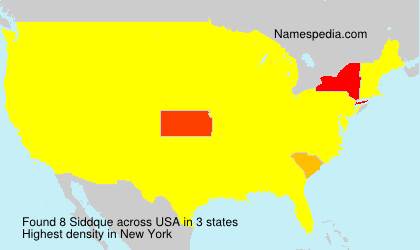 Surname Siddque in USA Surname Siddque in USA