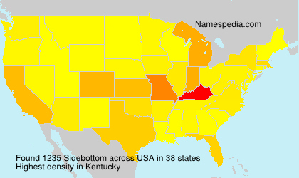Surname Sidebottom in USA Surname Sidebottom in USA