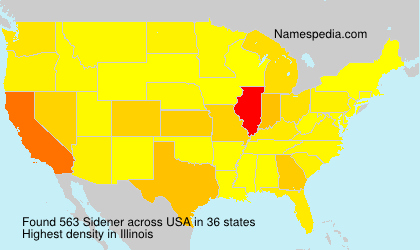 Surname Sidener in USA Surname Sidener in USA
