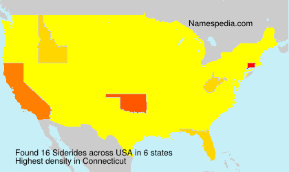 Surname Siderides in USA Surname Siderides in USA