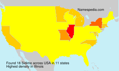 Surname Sidime in USA Surname Sidime in USA