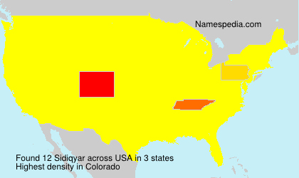 Surname Sidiqyar in USA Surname Sidiqyar in USA