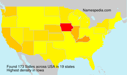 Surname Sidles in USA Surname Sidles in USA