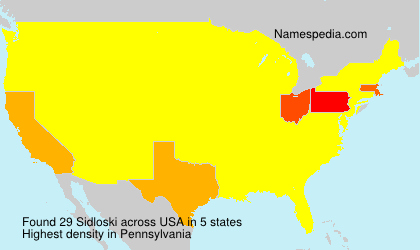 Surname Sidloski in USA Surname Sidloski in USA